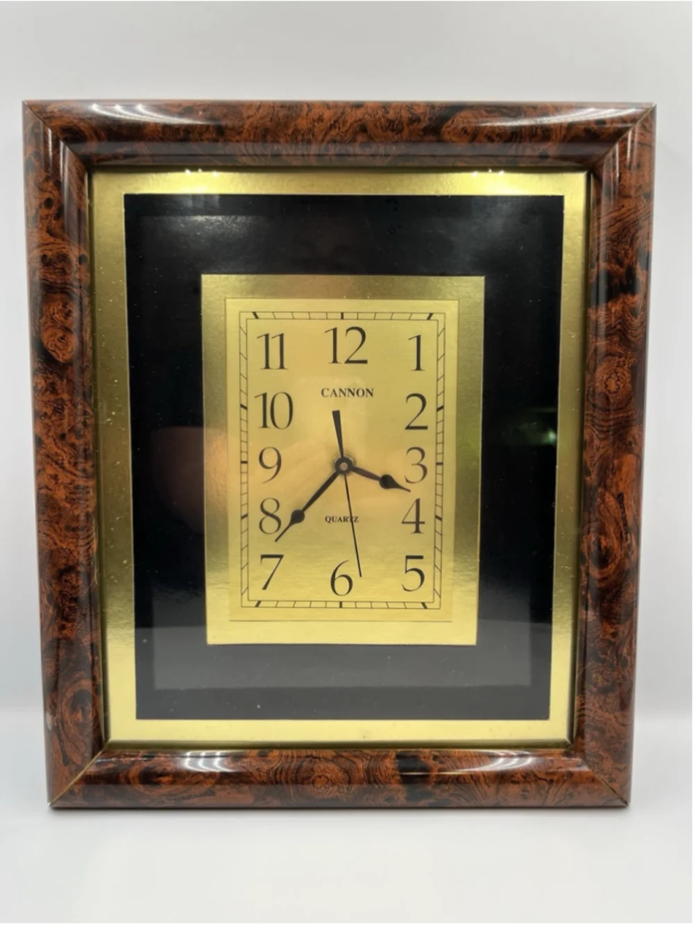 VINTAGE cannon quartz vintage clock STILL WORKS AFTER ALL THESE YEARS SEE ALL